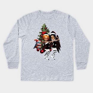 Dancing for christmas. Kids Long Sleeve T-Shirt